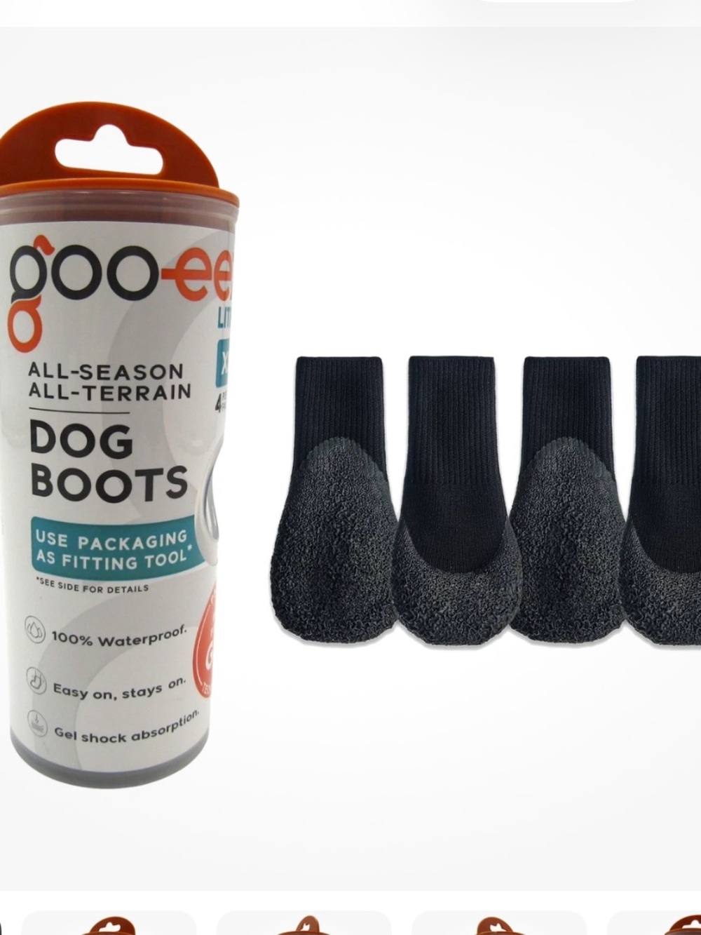 Goo-eez Dig Boots Size XL 4 booties inside